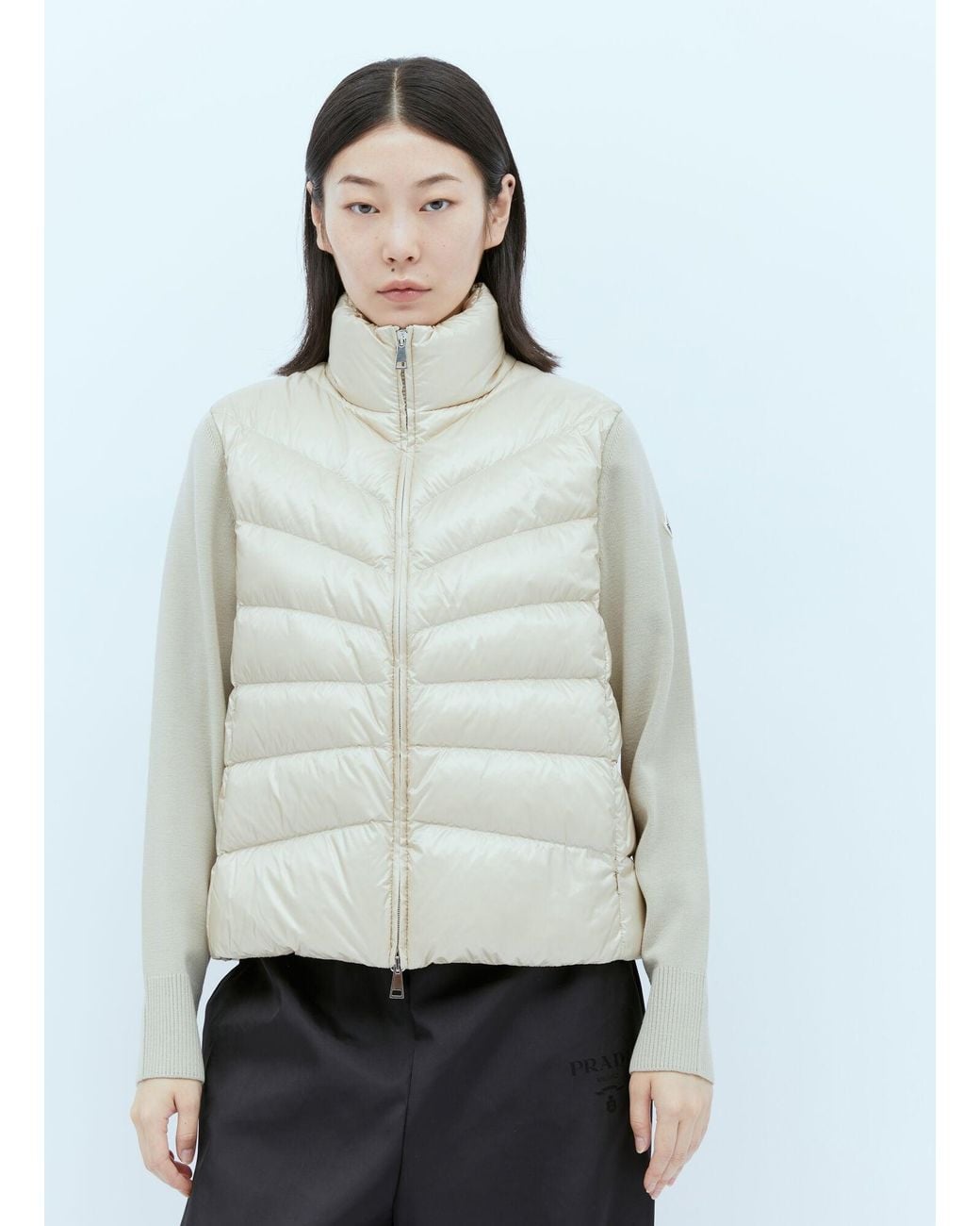 Moncler Natural Padded Cardigan