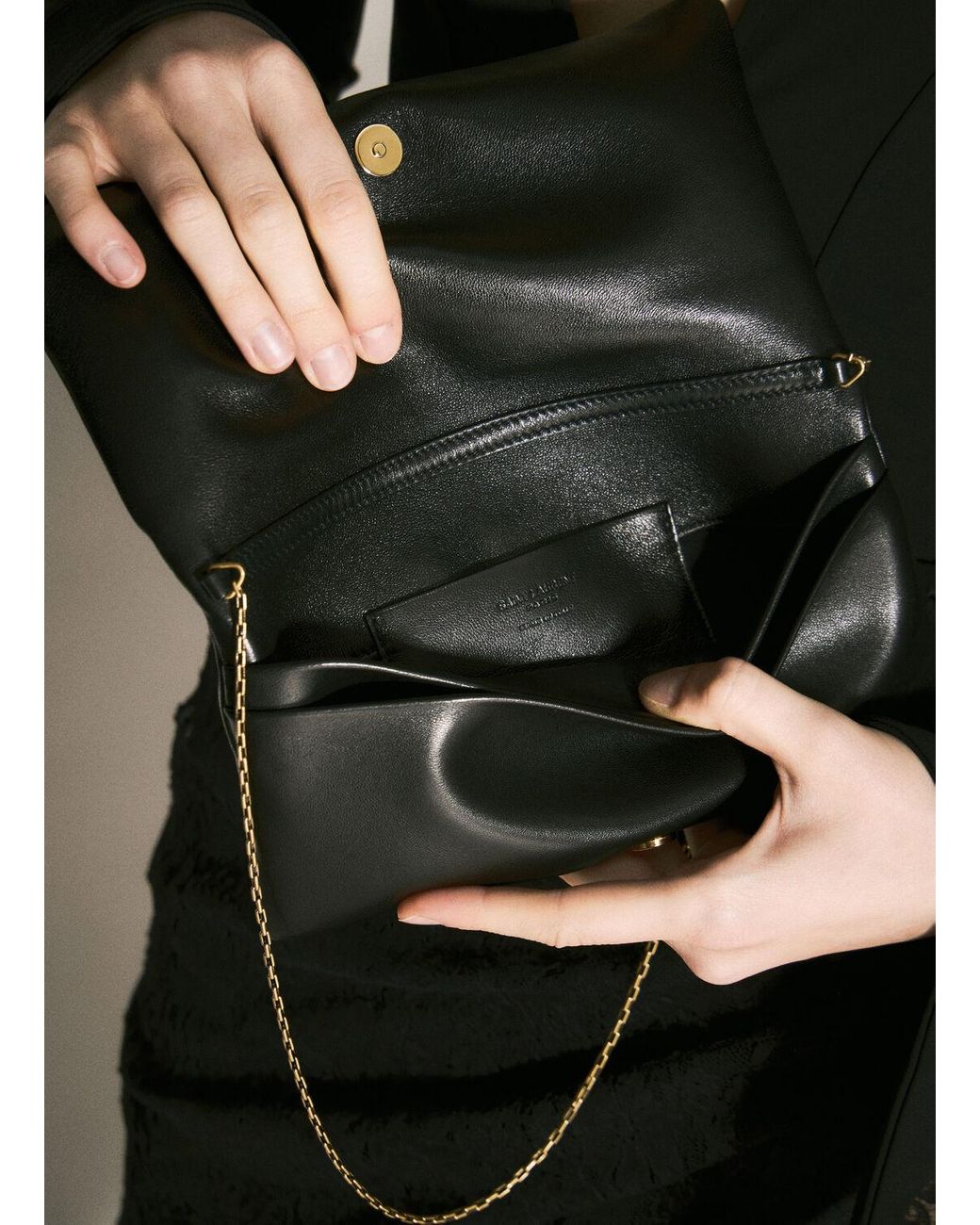 ショルダーバッグ・ポシェット Saint Laurent CALYPSO MINI SHOULDER BAG Saint Laurent Calypso Mini Bag in Lambskin | Saks Fifth Avenue