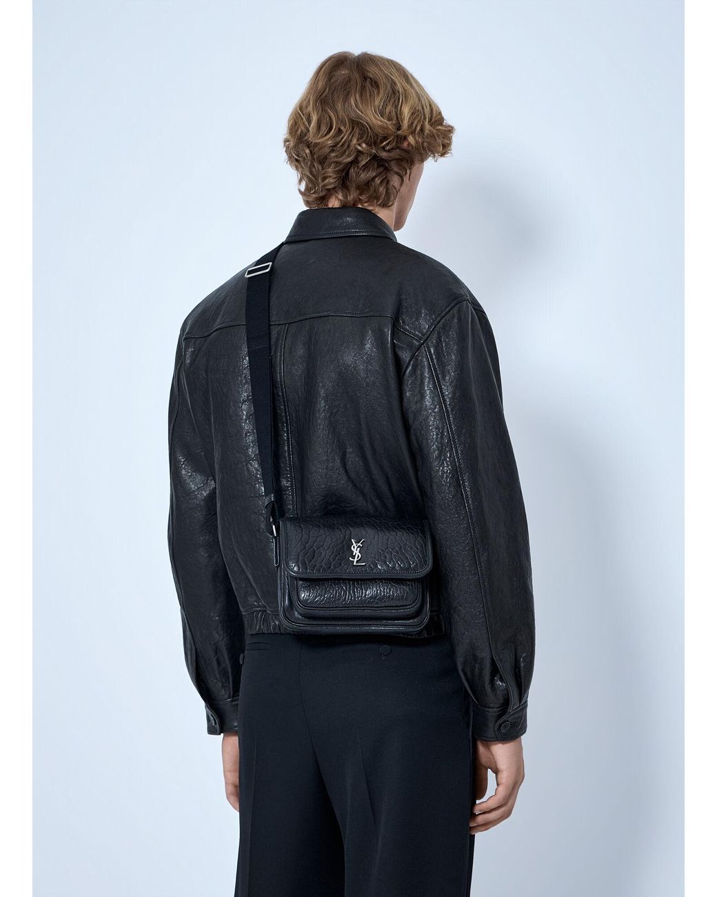 Saint Laurent Black Niki Small Messenger Bag for men