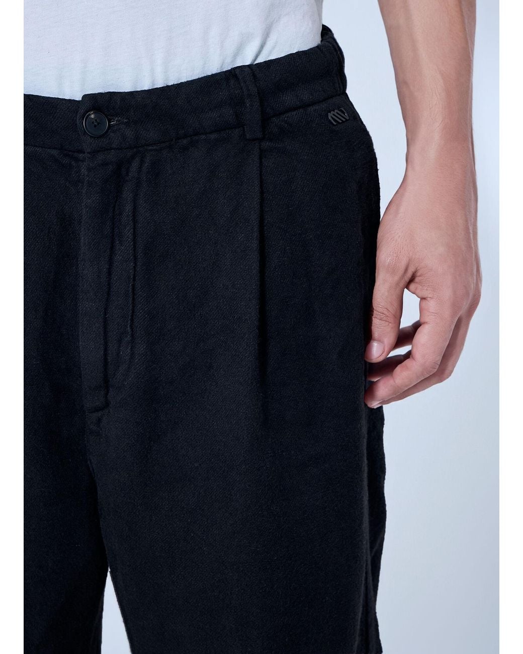 Massimo Osti Studio Blue Pleated Straight-Leg Pants for men
