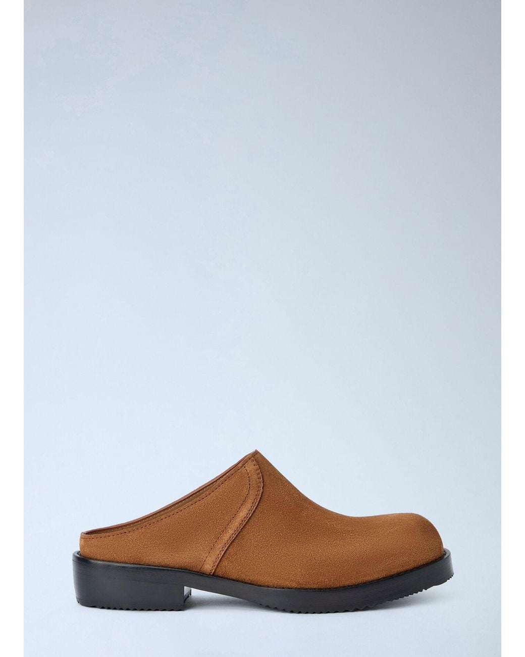 Dries Van Noten Brown Suede Slip-On Mules for men
