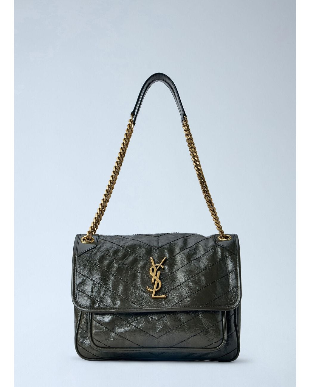 Saint Laurent Blue Medium Niki Chain Shoulder Bag