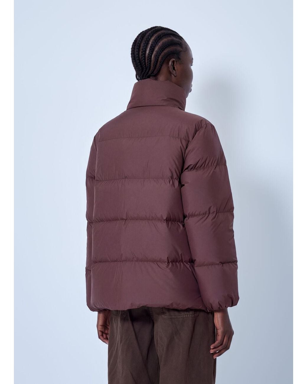 Moncler Purple Vivantesse Short Down Jacket