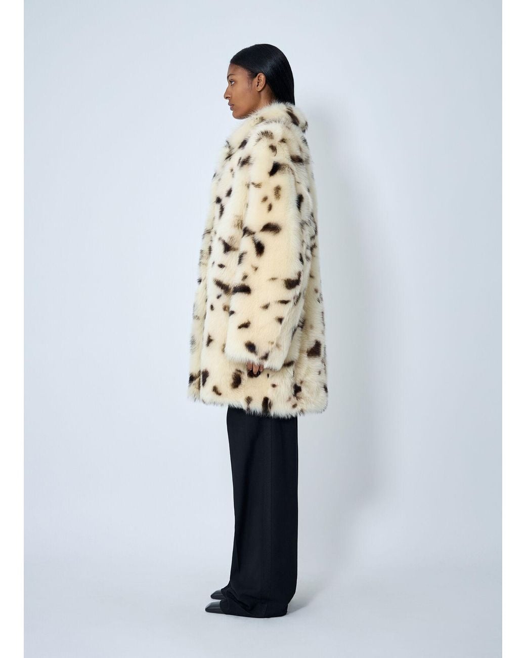 Prada White Shearling Coat