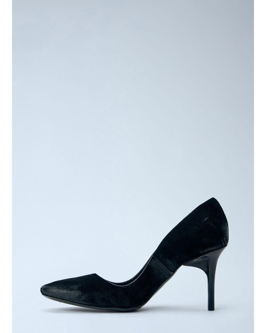 CAPASA MILANO Blue Suede Stiletto Pumps