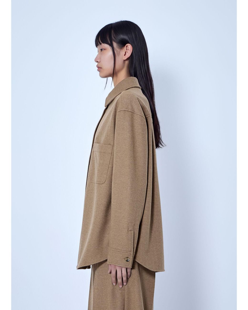 Max Mara Natural Ladino Button-Up Shirt