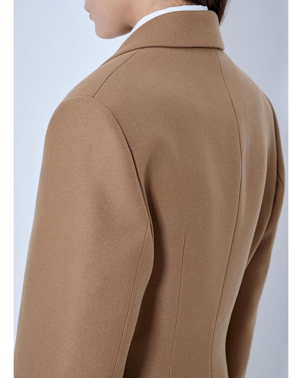 Balenciaga White Single-Breasted Coat