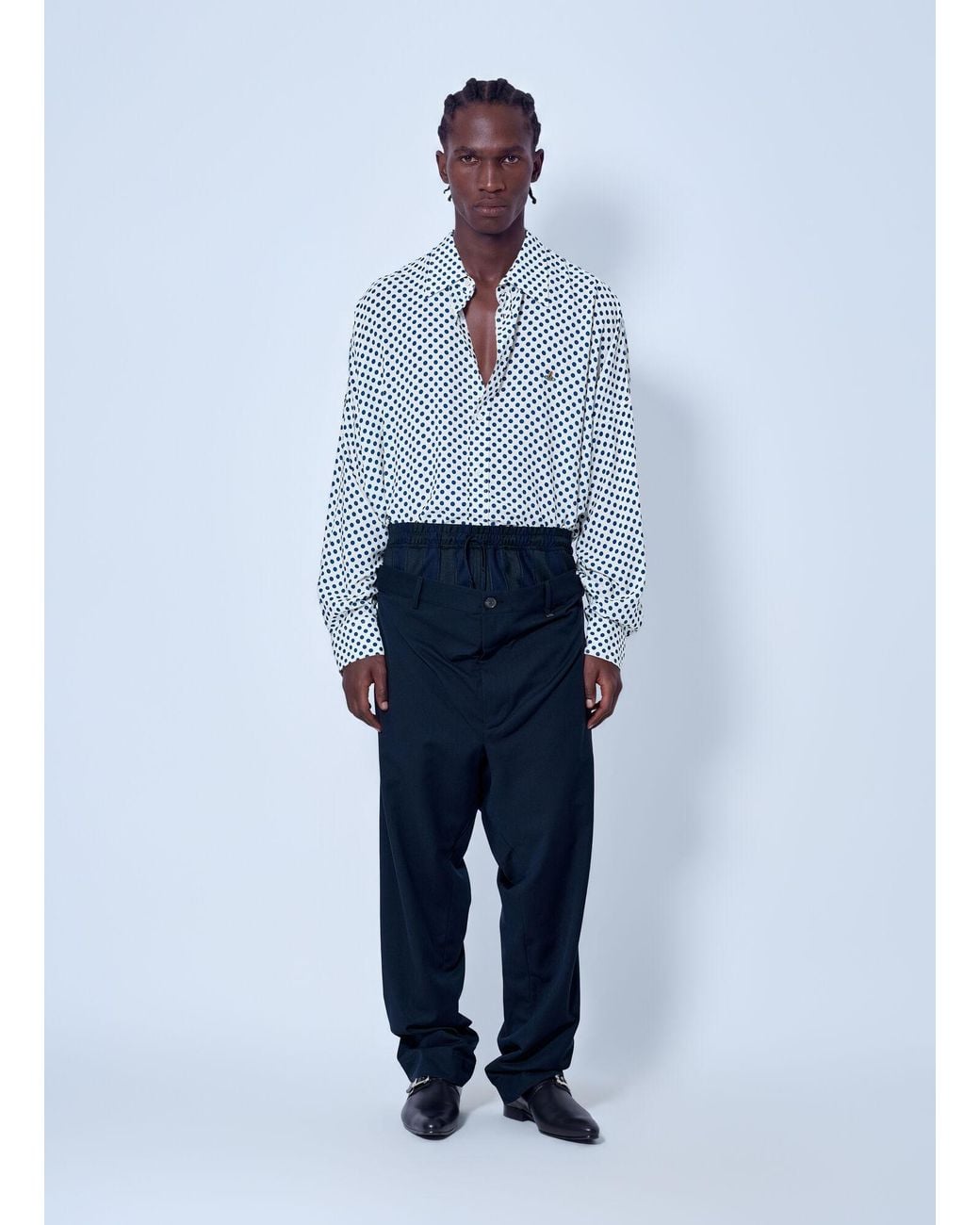 Vivienne Westwood Blue Builder Straight-Leg Trousers for men