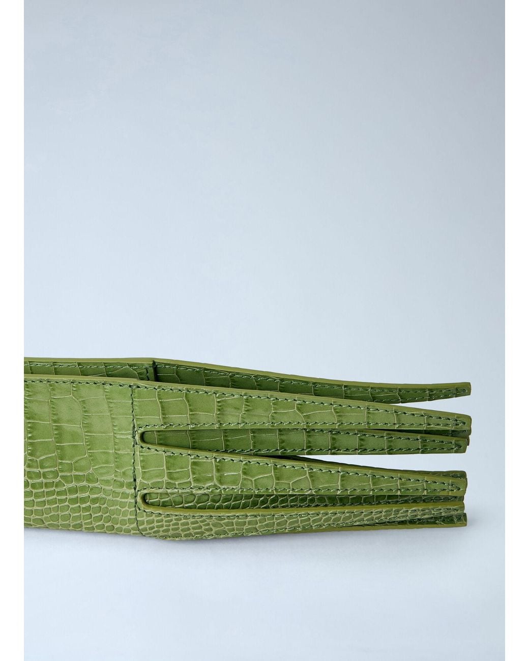 Jacquemus Green The Poireau Clutch Bag