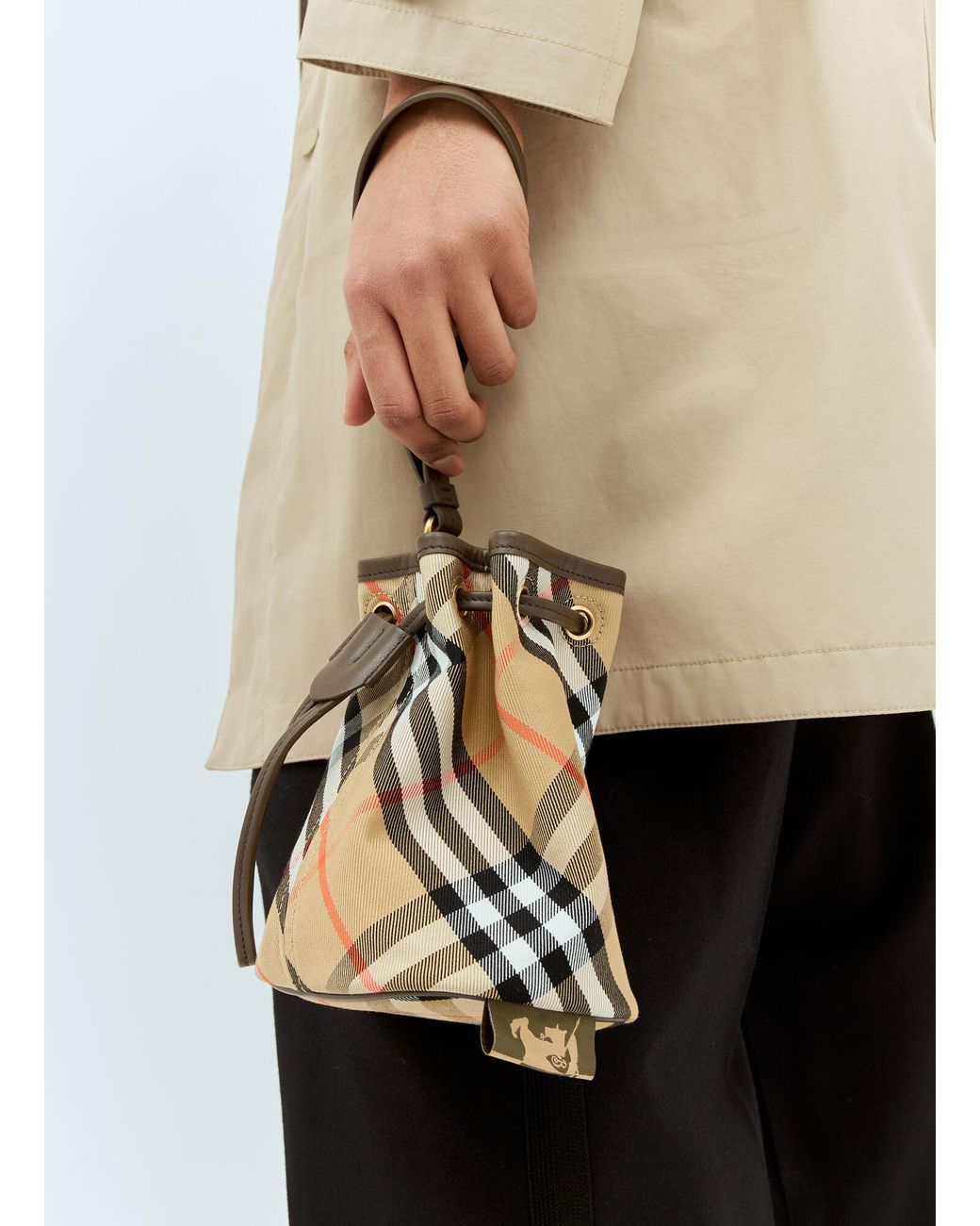 BURBERRY｜ ( Check Drawstring Pouch (8093916)) Burberry Check Drawstring Canvas Pouch | Nordstrom