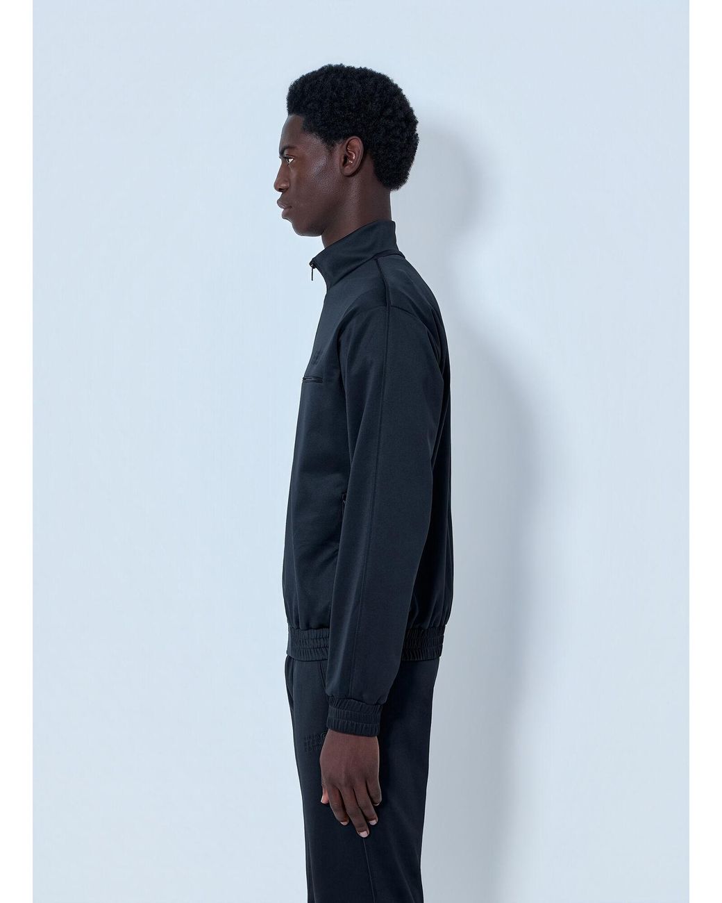 MM6 by Maison Margiela Blue Zip-Front Jacket for men
