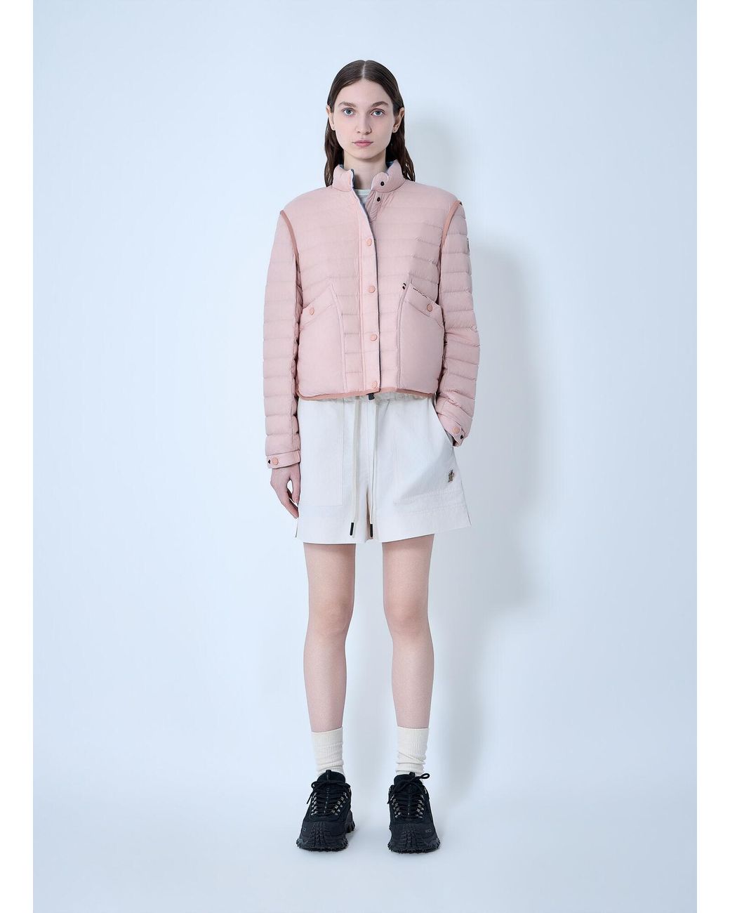 Moncler Red Madulain Down Jacket