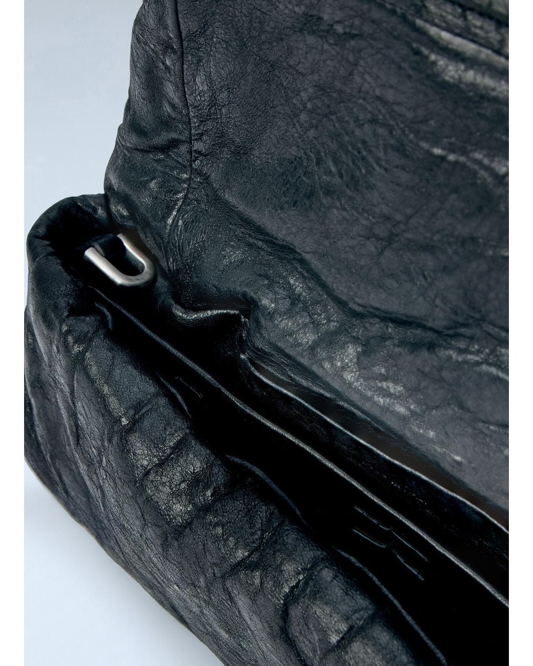 Rick Owens Blue Soft Leather Clutch