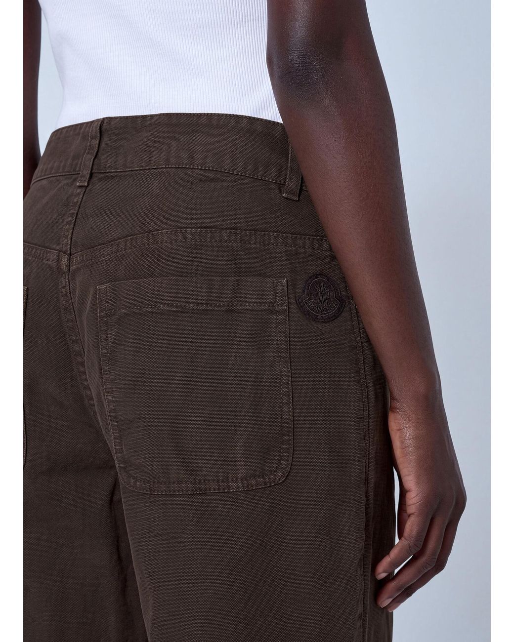 Moncler Brown Cargo Pants With Patch Pockets