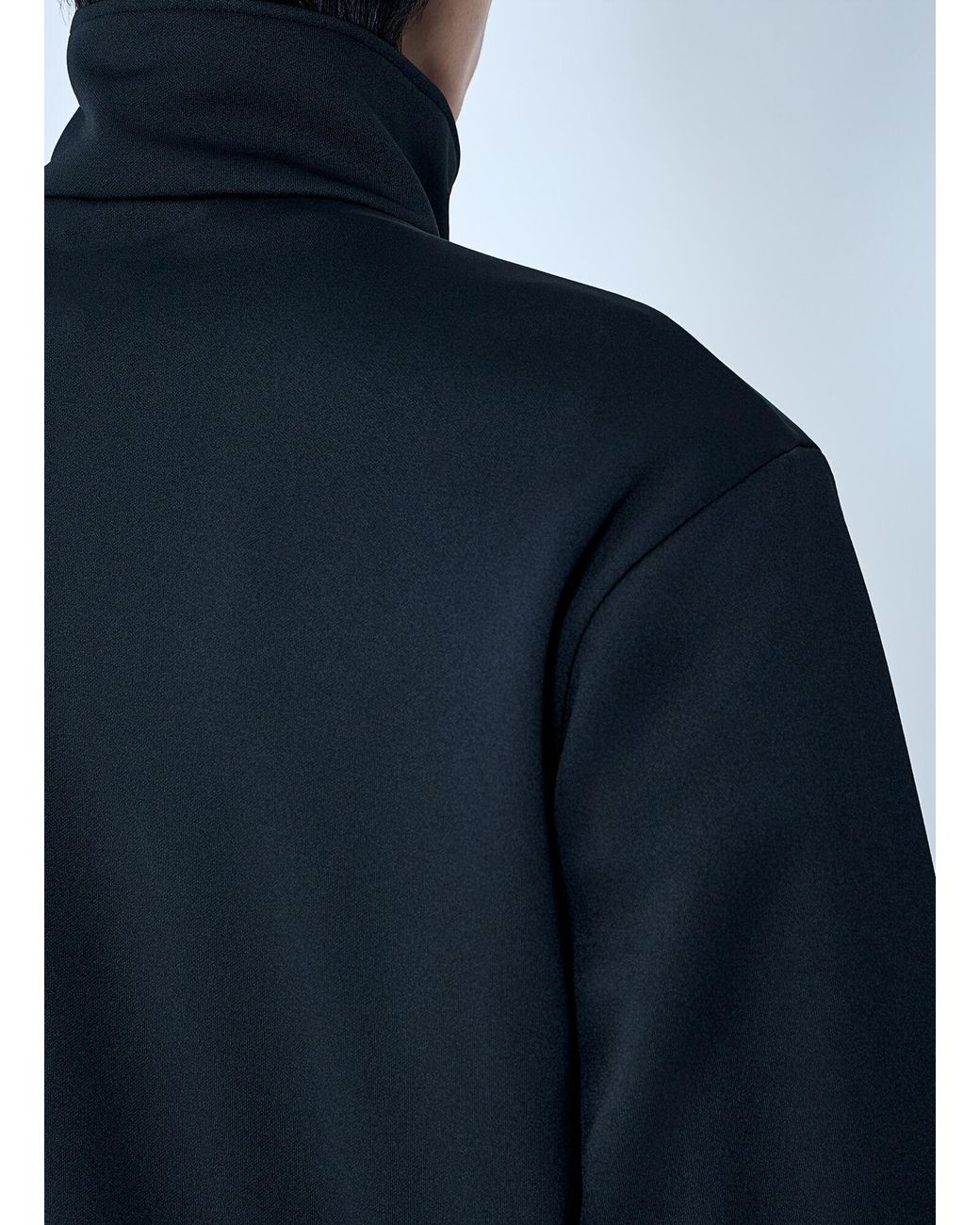 Moncler Blue High-Neck Zip Jacket for men