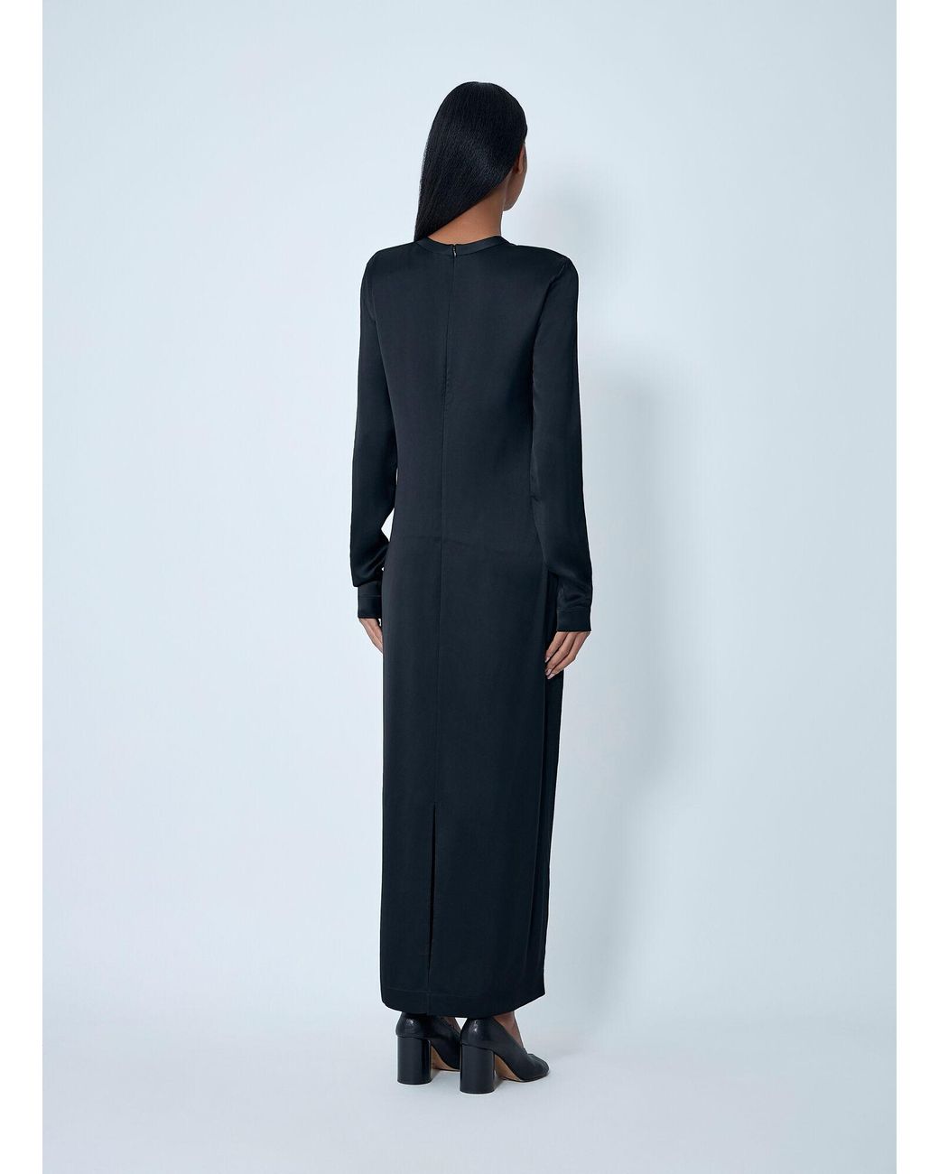 Totême Blue Long Satin Dress
