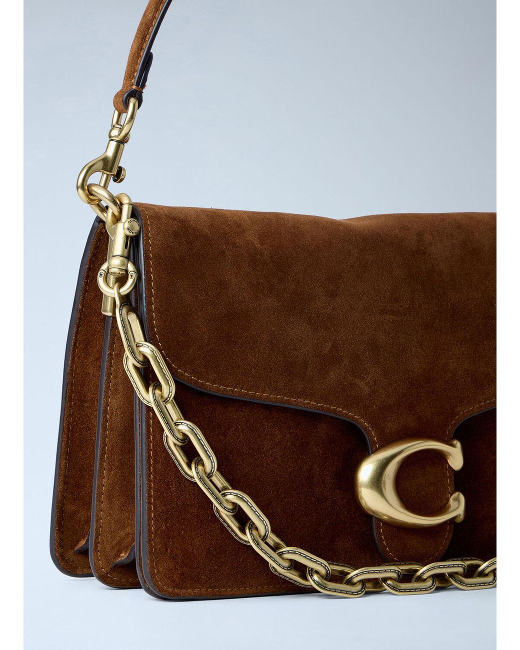 COACH Blue Chain Tabby Shoulder Bag
