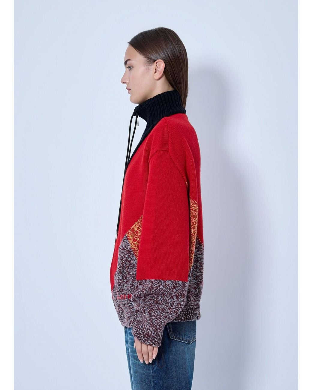 Marni Zippered Knit Sweater