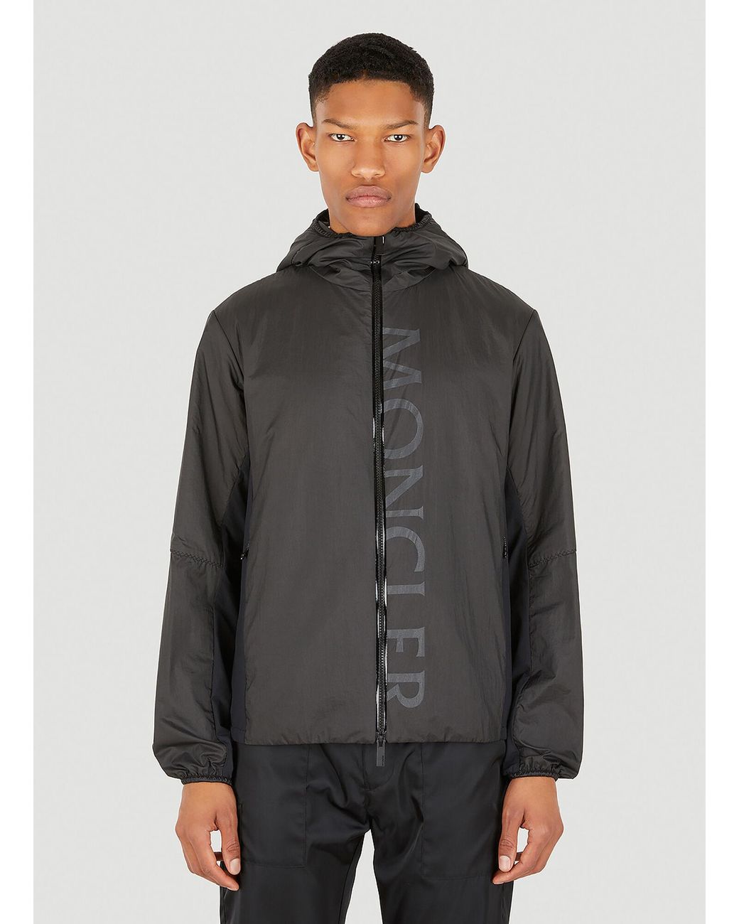 Moncler Ichiro Ripstop Windbreaker Jacket in Black (Gray) for Men | Lyst