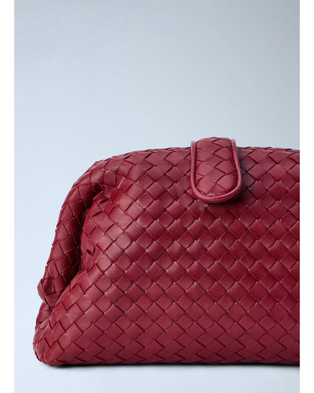 Bottega Veneta Red Small Lauren Shoulder Bag