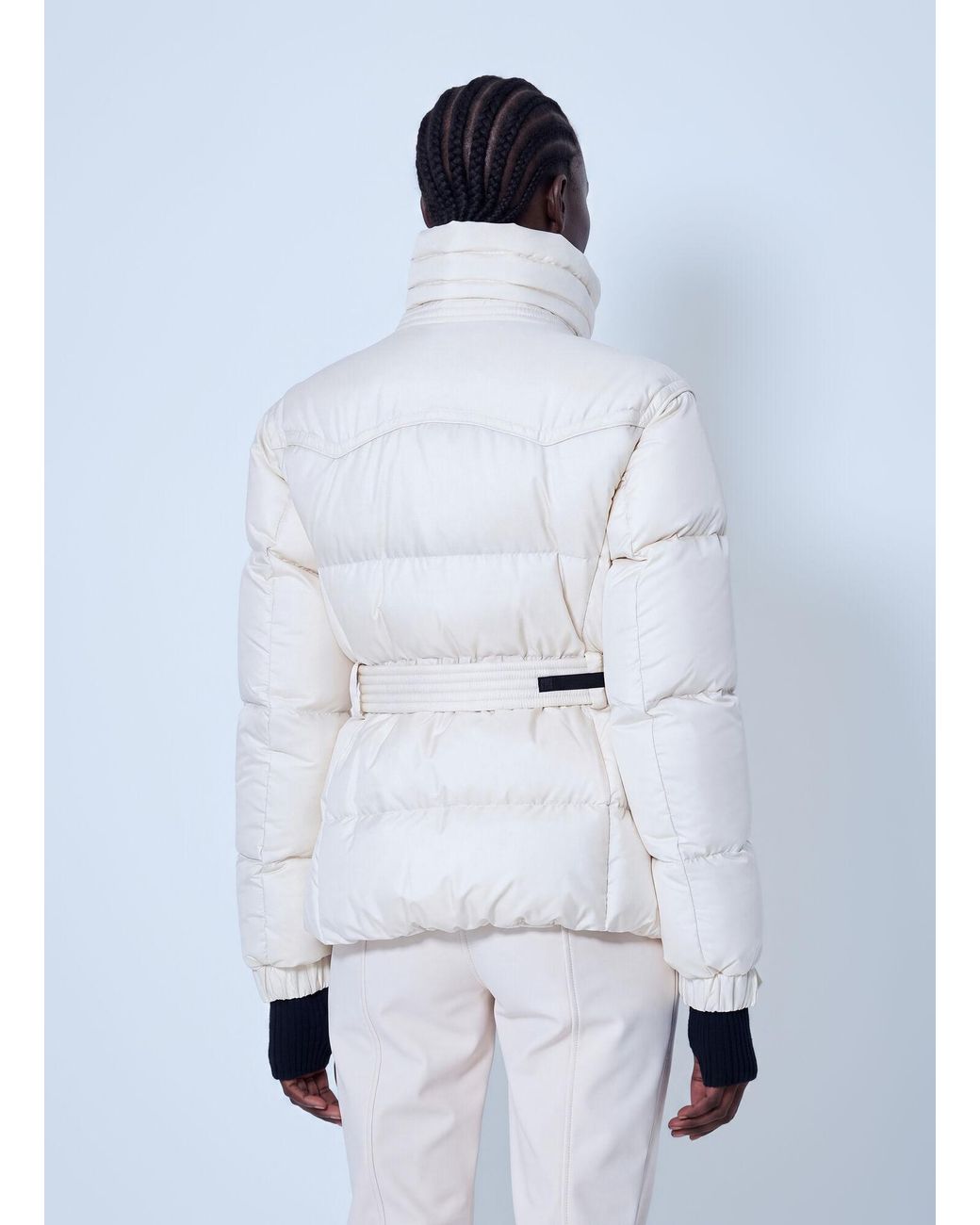 Moncler White Karshi Insulated Ski Jacket