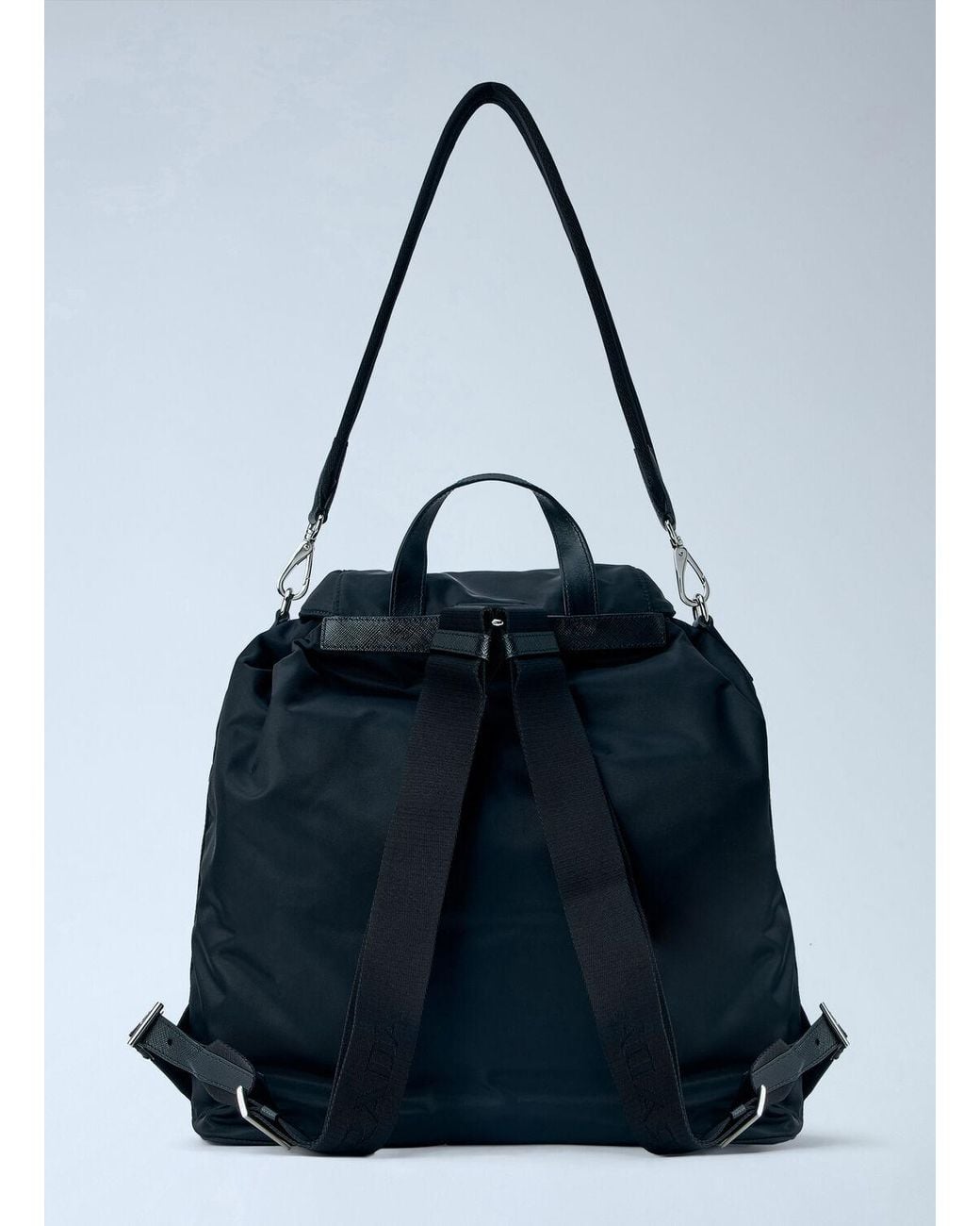 Prada Blue Re-Nylon Backpack for men