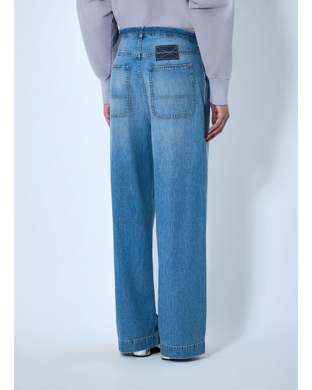 Maison Margiela Blue Wide-Leg Denim Jeans