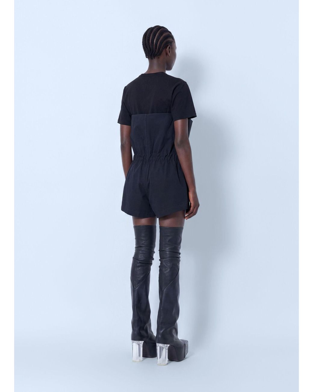 Rick Owens Blue Crater Shorts
