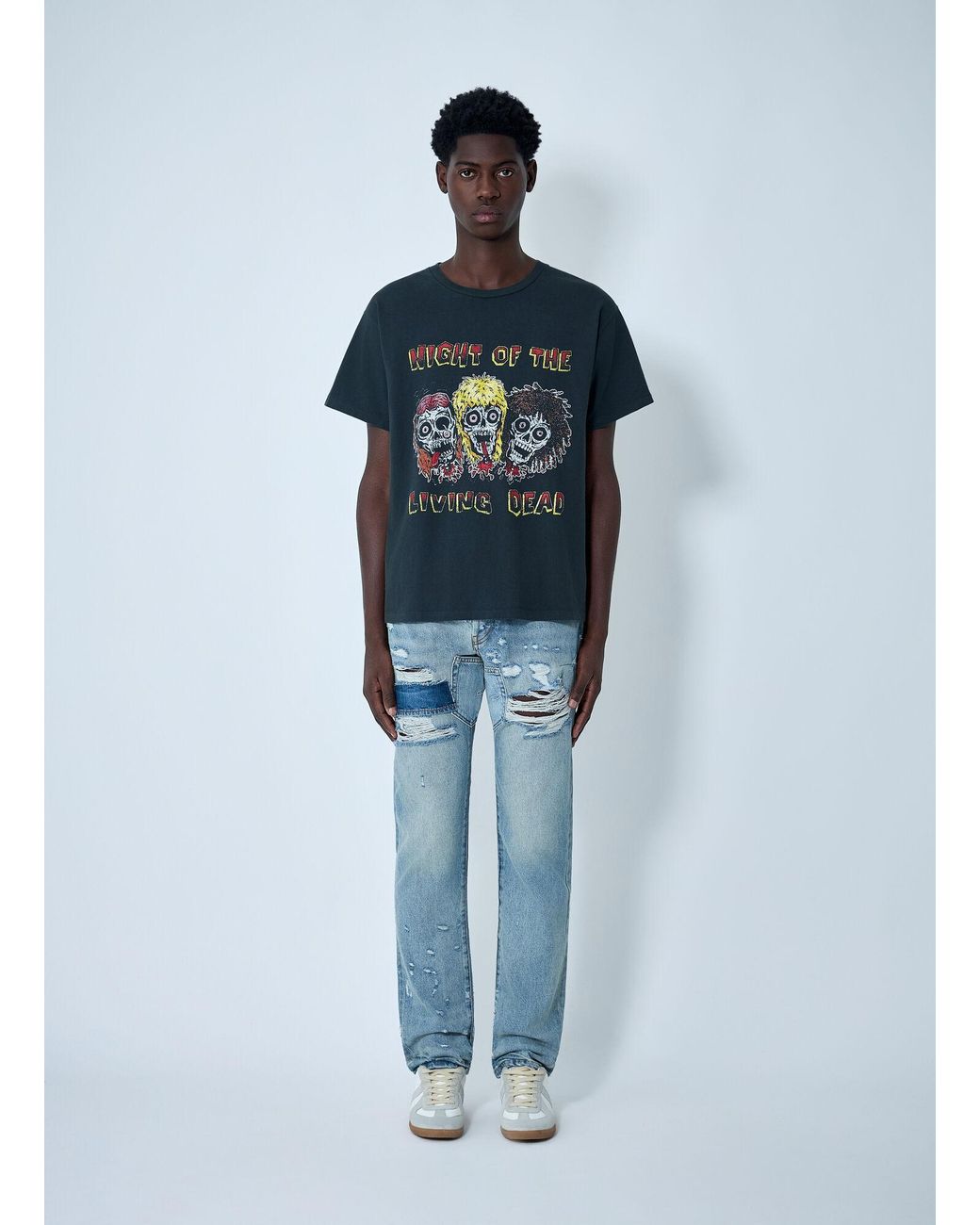 GALLERY DEPT. Blue Distressed Bowery 5001 Jeans for men