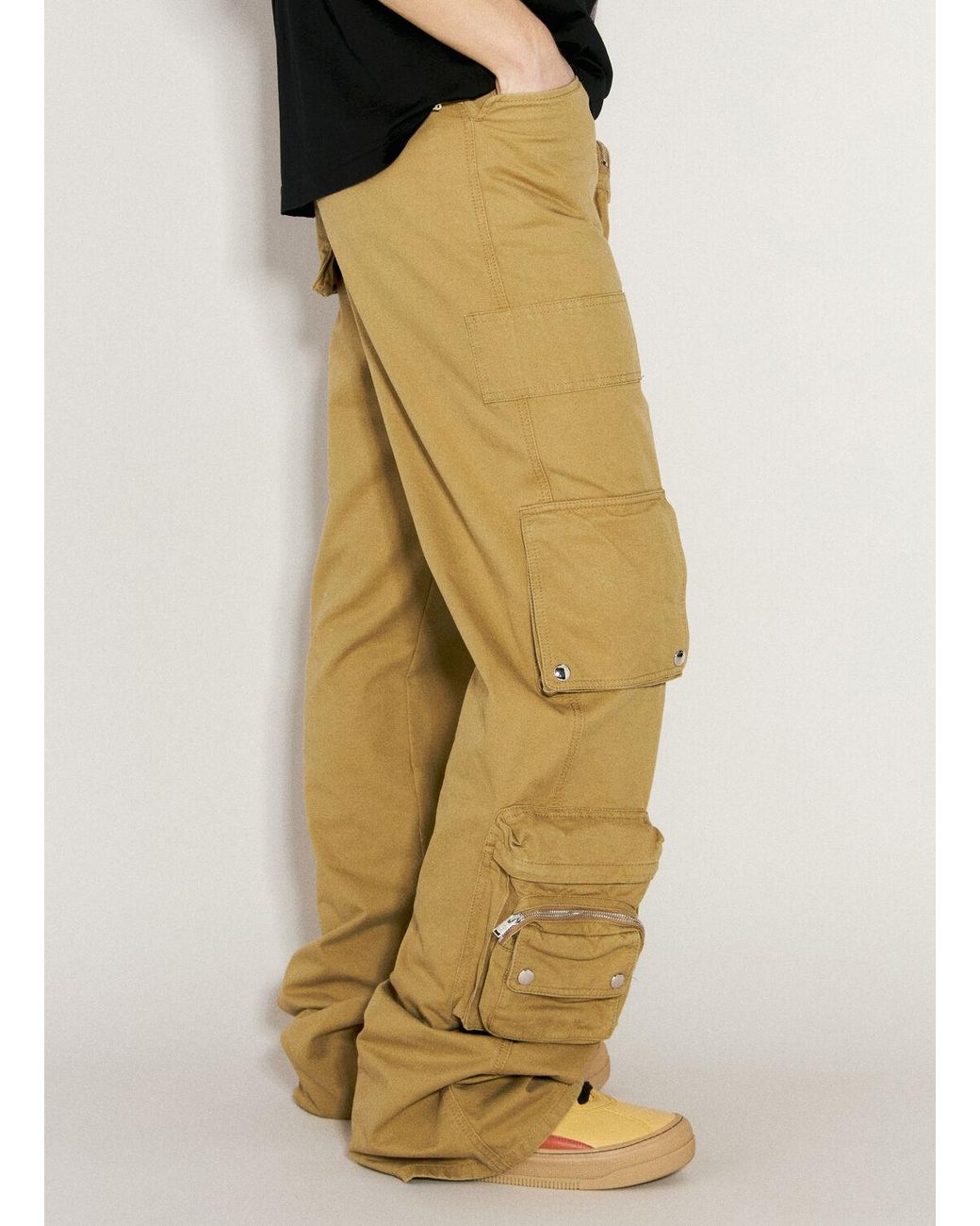 Lanvin x Future Yellow Utility Pockets Pants for men