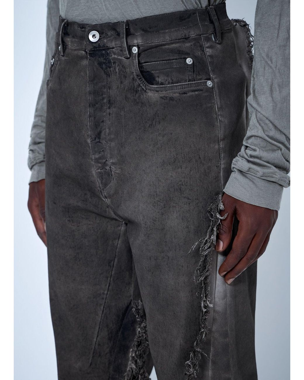 Rick Owens Gray Bolan Bootcut Jeans for men