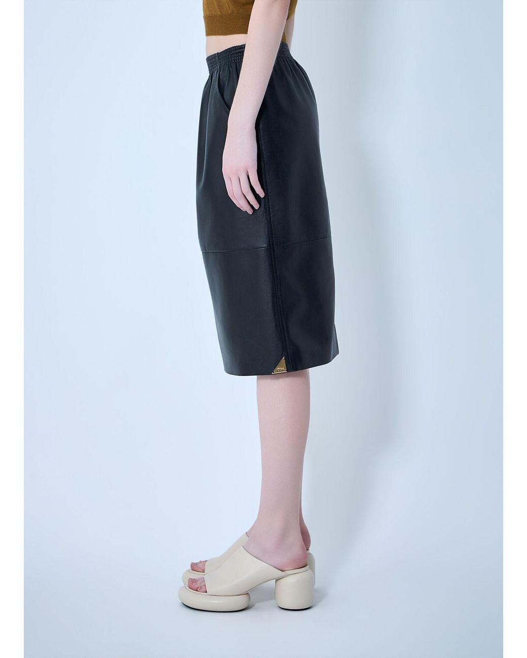 Chloé Blue Chloé Knee-Length Pencil Skirt
