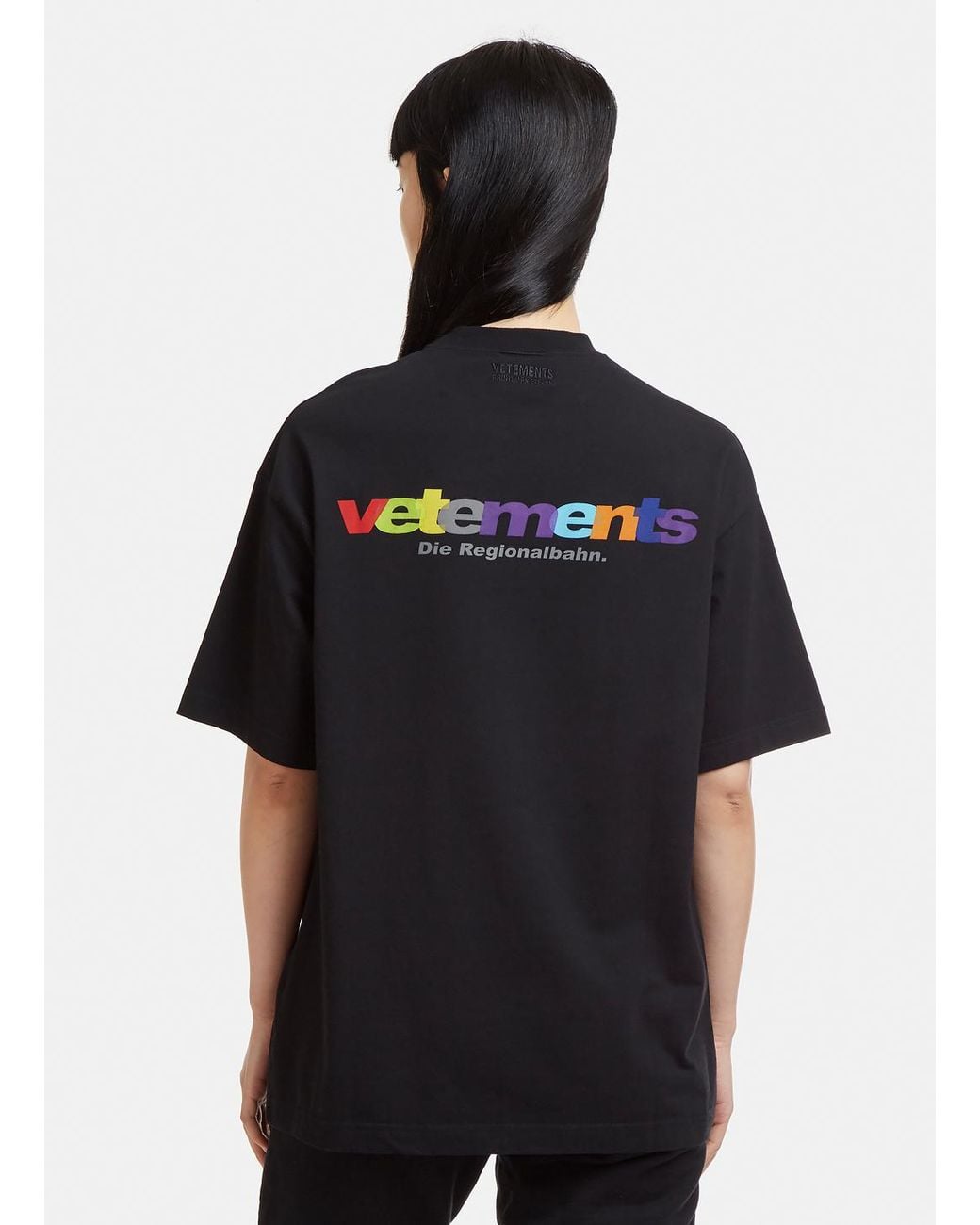 Vetements Die Regionalbahn T-shirt In Black | Lyst UK