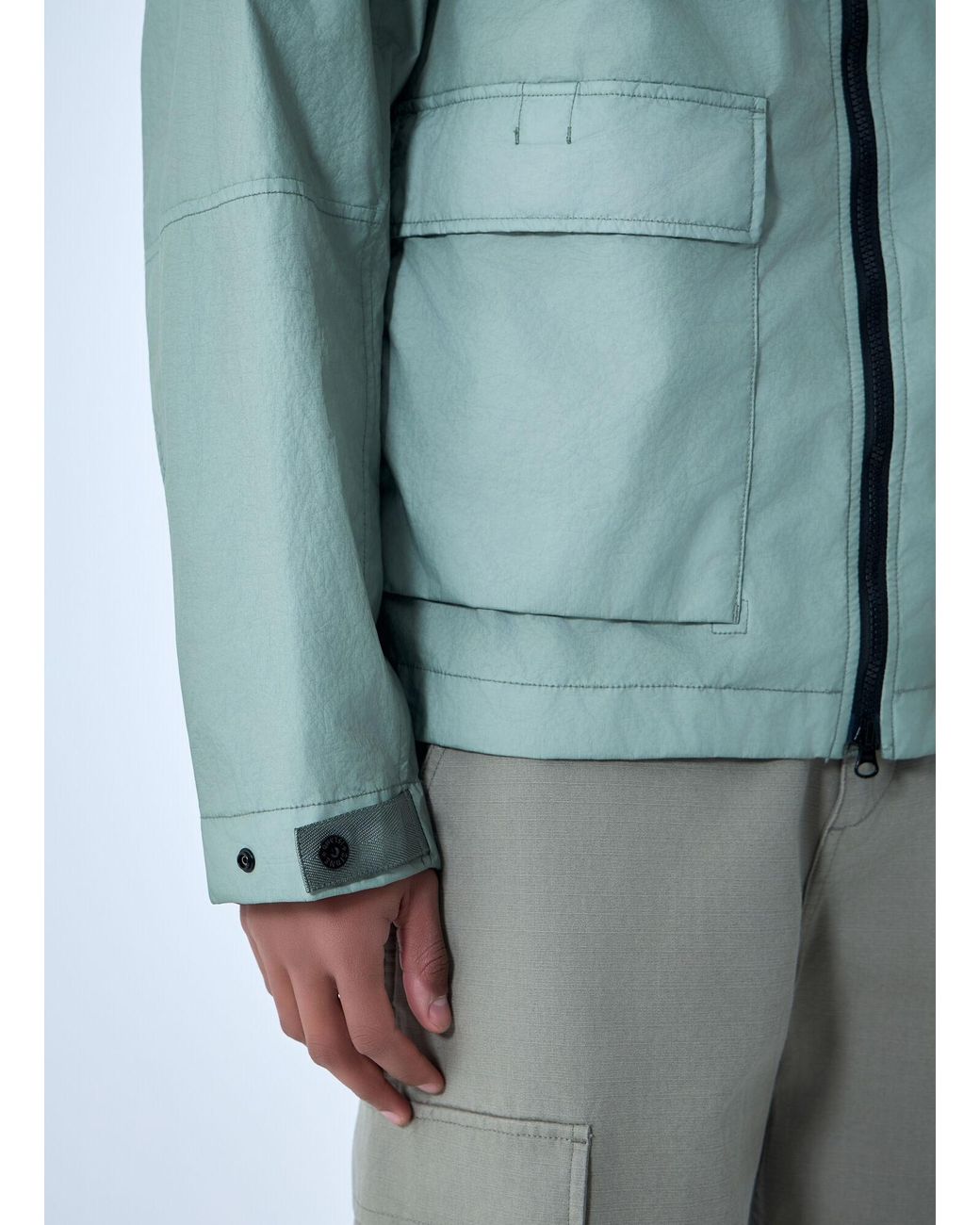 Stone Island Blue Short Parka Jacket for men