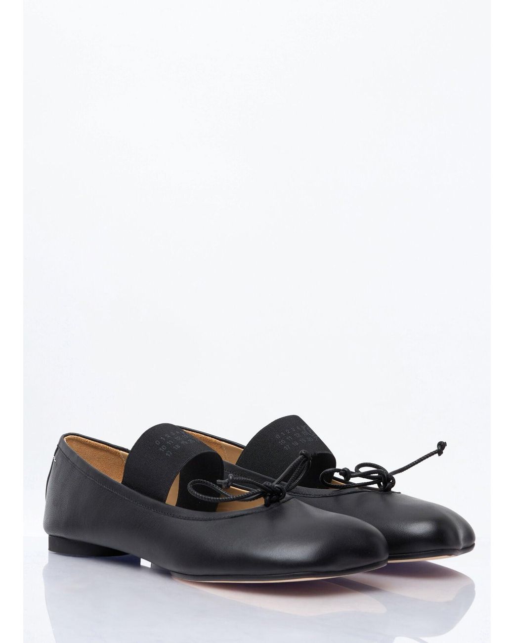 MM6 by Maison Margiela White Anatomic Ballerina Shoes