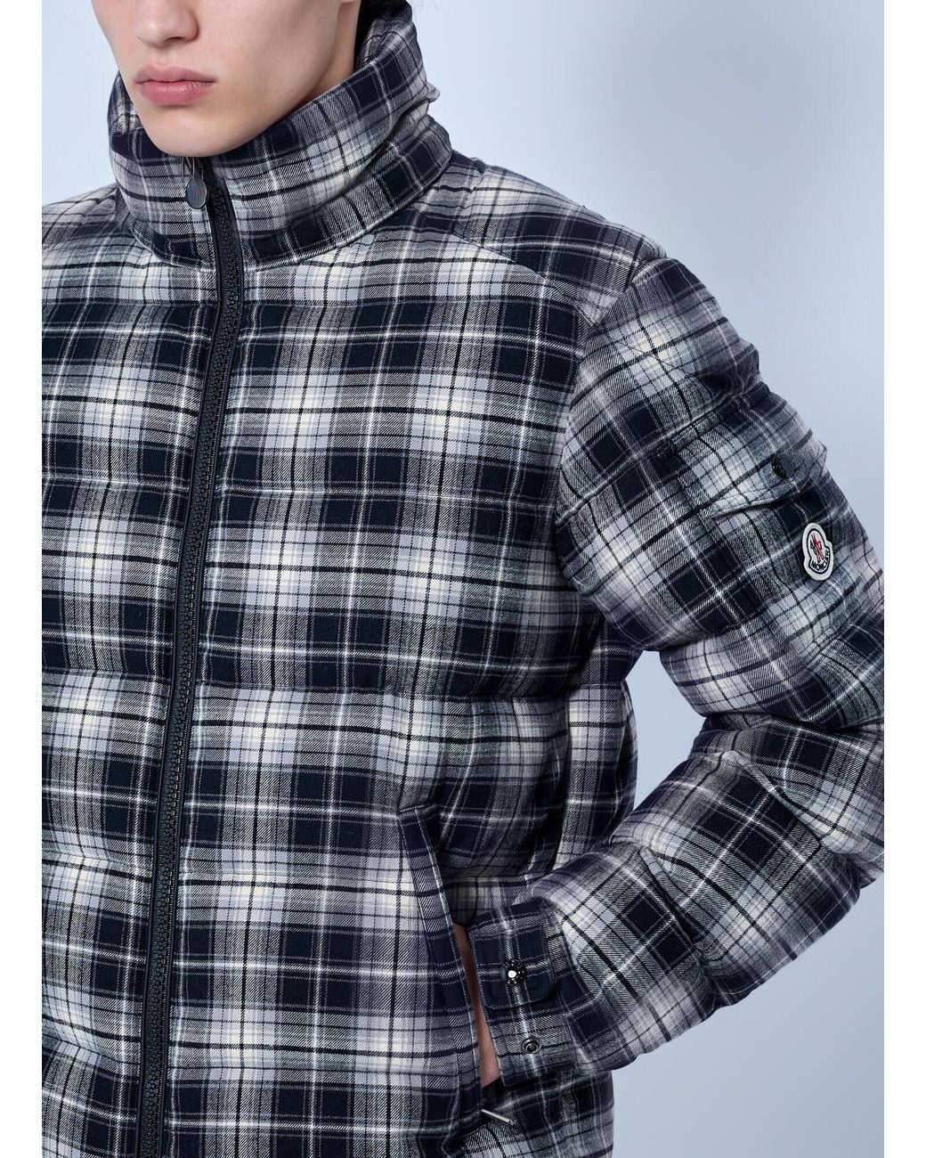 Moncler Blue Airor Hooded Down Jacket for men