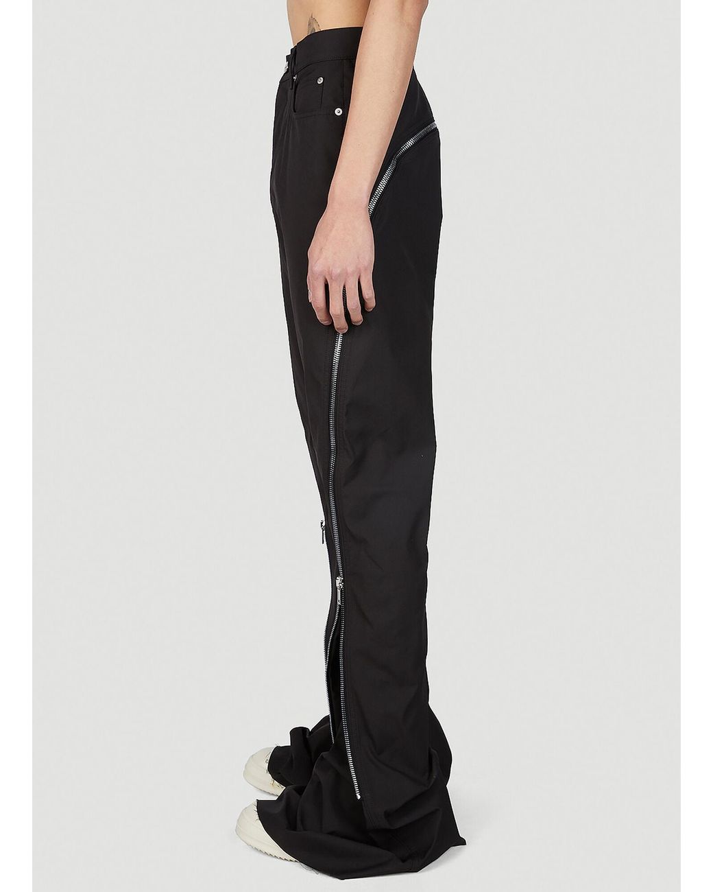 RICK OWENS Bolan Banana ジップ パンツ 31 23ss Bolan Banana in Black Leather – SVRN