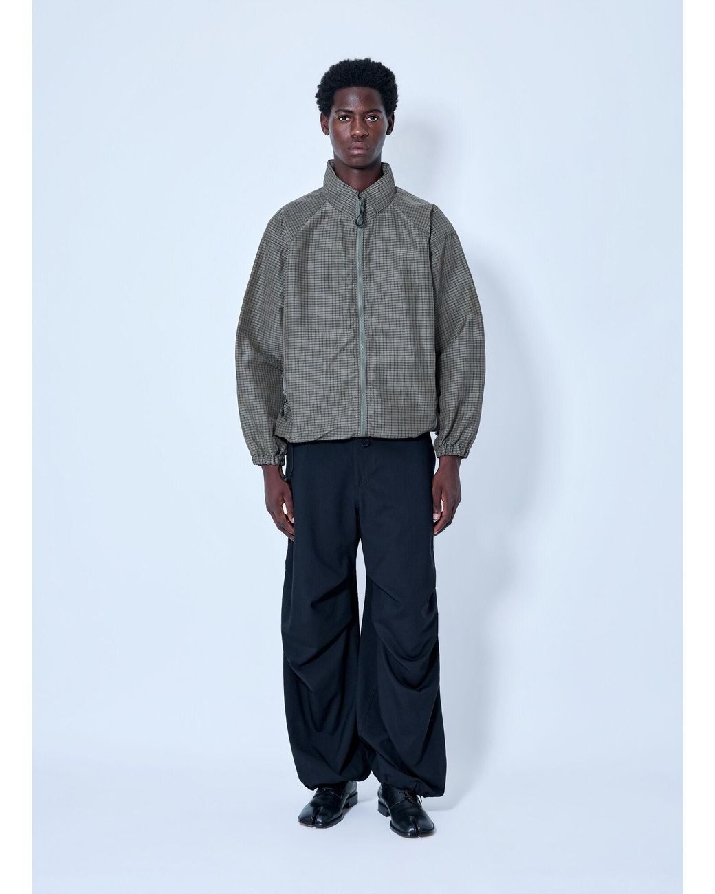Comme des Garçons Gray Lightweight Plaid Jacket for men