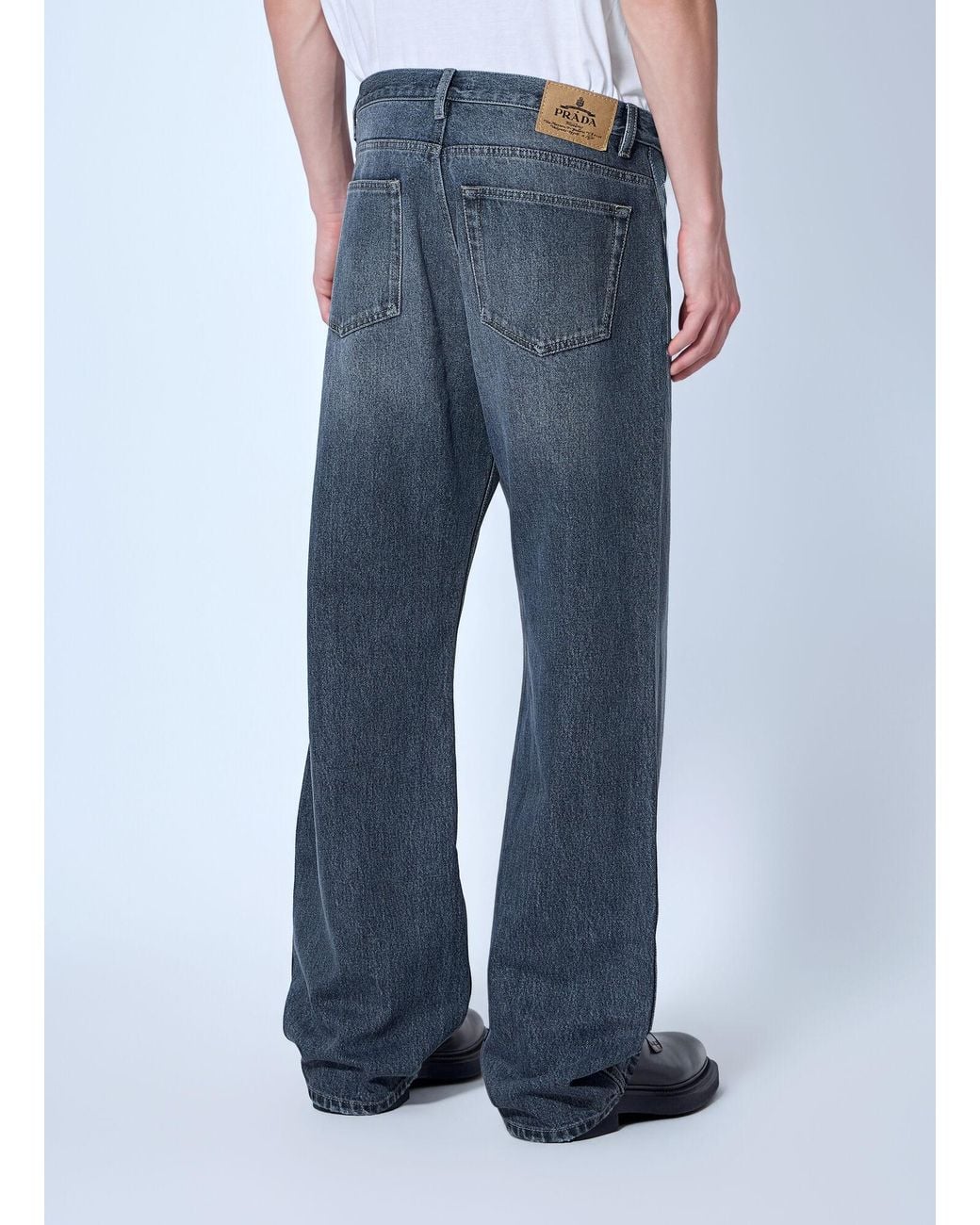 Prada Blue Five-Pocket Denim Jeans for men