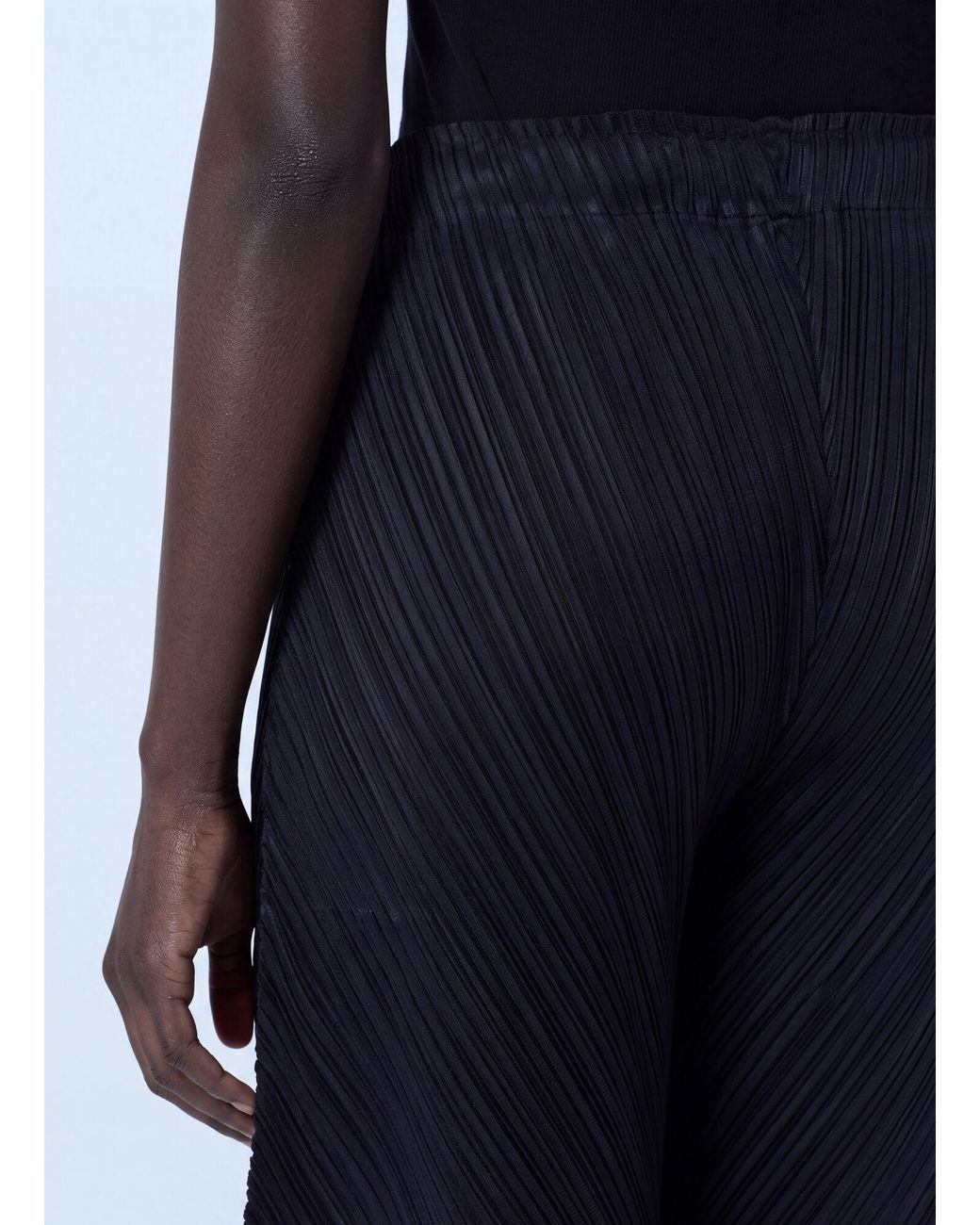 Pleats Please Issey Miyake Blue Thicker Bottoms 1 Trousers