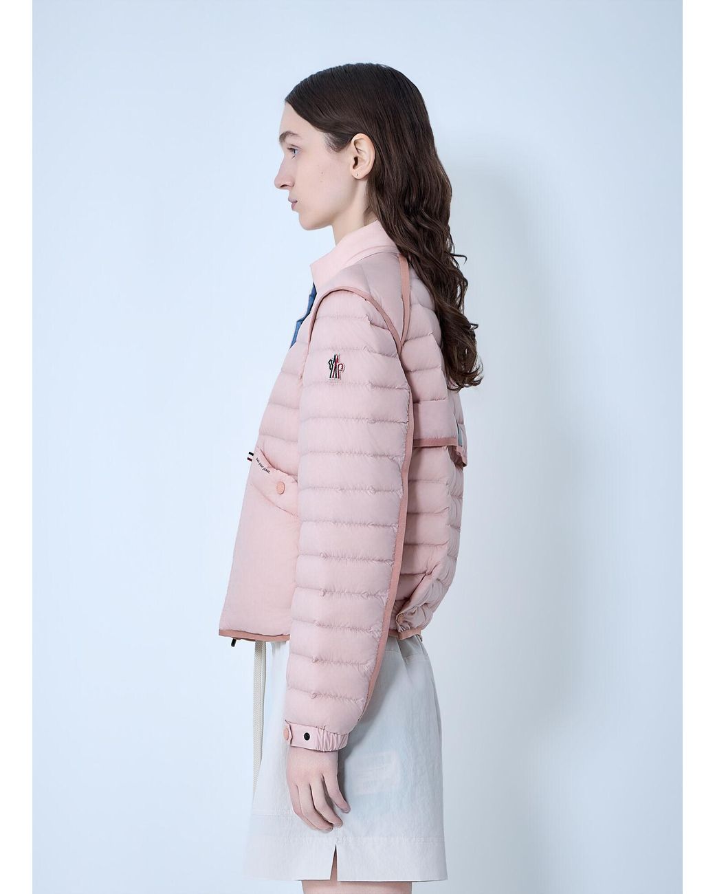 Moncler Red Madulain Down Jacket
