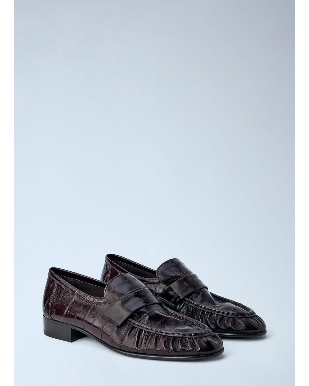 The Row White Soft Loafers