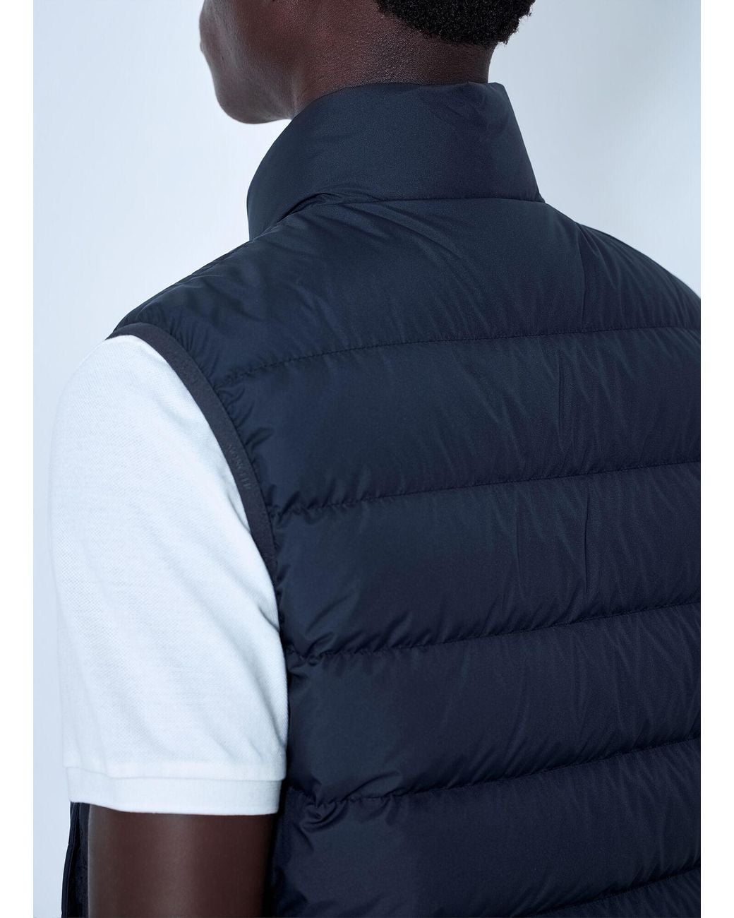 Moncler Blue Contrin Down Gilet for men