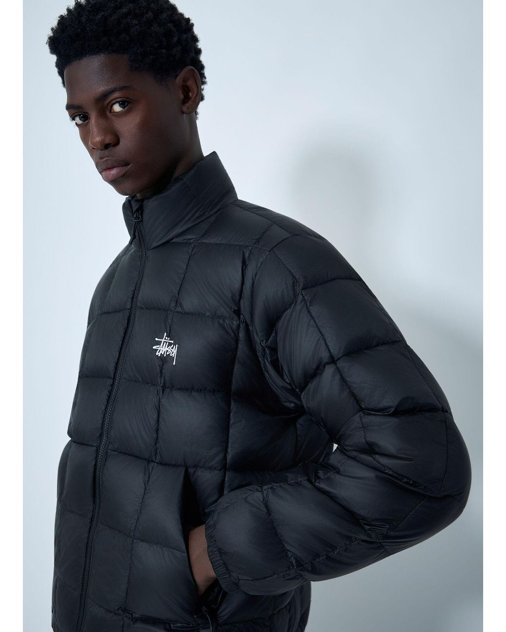 Stussy Blue Midweight Padded Jacket for men