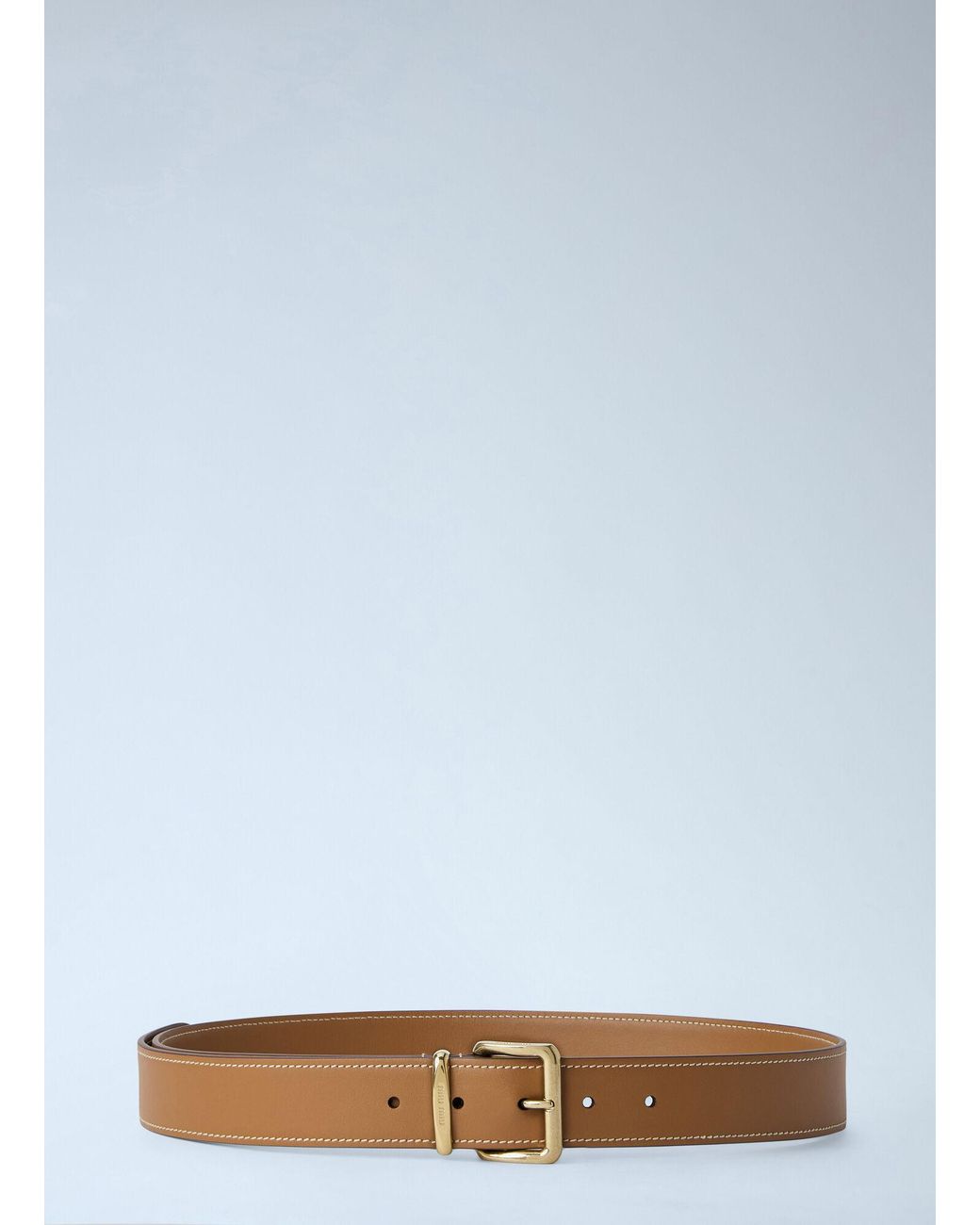 Miu Miu Blue Leather Belt