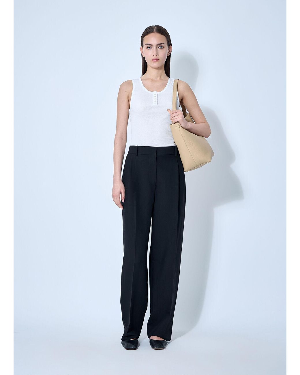 Tシャツ・カットソー THE ROW MANSEL COTTON TANK TOP The Row Mansel Tank Top in White | Lyst UK