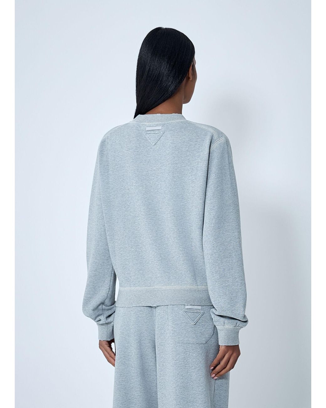 Prada Blue Cotton Sweatshirt