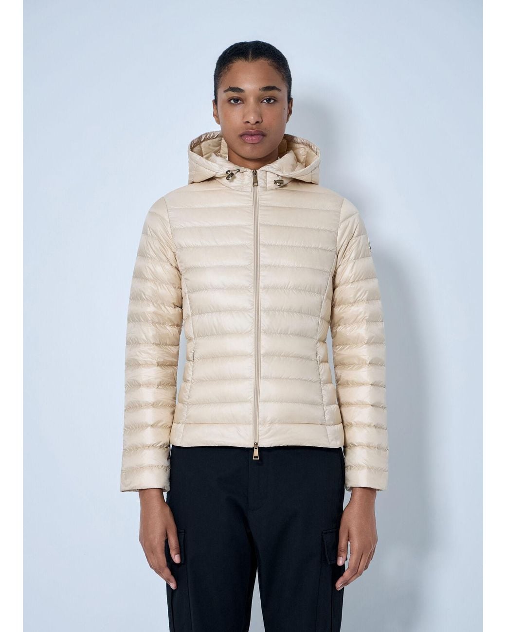 Moncler Natural Igelhood Short Down Jacket