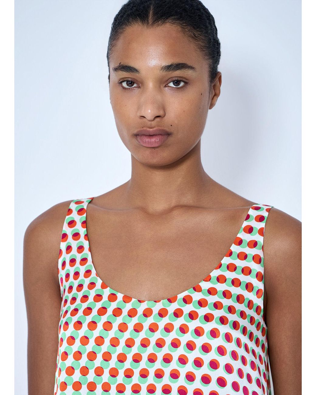 Dries Van Noten White Draz Polka-Dot Silk Maxi Dress