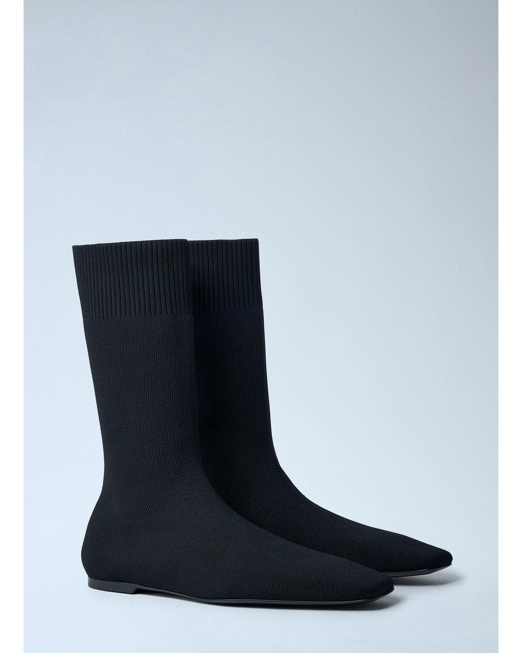 Totême Blue Knit Sock Boots